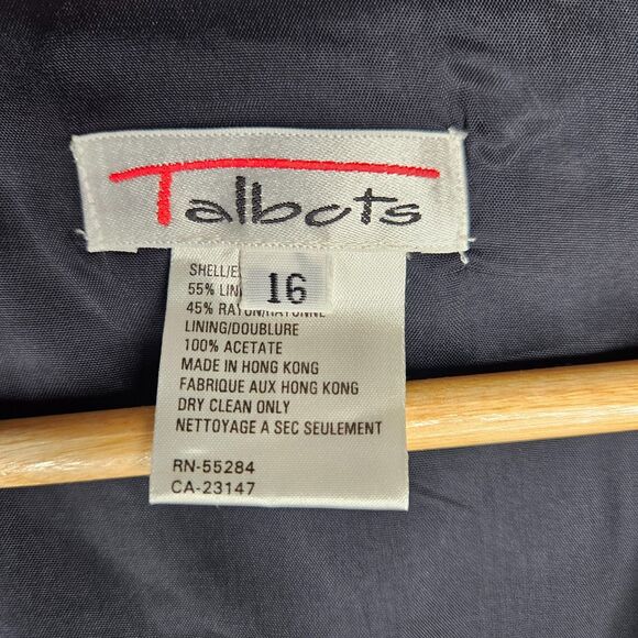 Vintage TALBOTS Plaid Vest 16 Preppy Academia Bright Quirky Pink Purple Blue - Picture 5 of 5